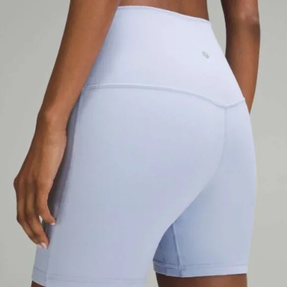 Lululemon Align High-Rise Short 6" inseam Size 6 - Blue Linen - Picture 3 of 7